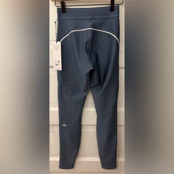 Alo Yoga Airlift High-Waist Suit Up Legging Bluestone / White S - Picture 5 of 6